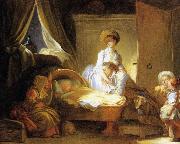 Jean-Honore Fragonard La visite a la nourrice oil painting artist